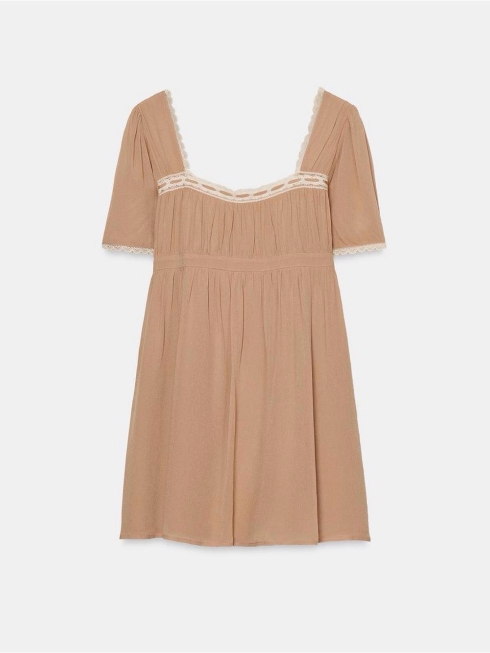 Zara Lace Trim Mini Dress  NWT Size S